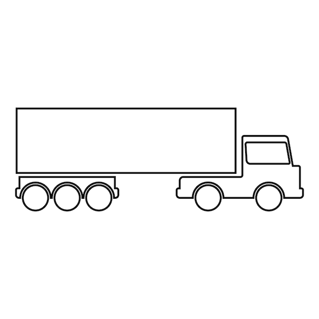 Truck icon vector