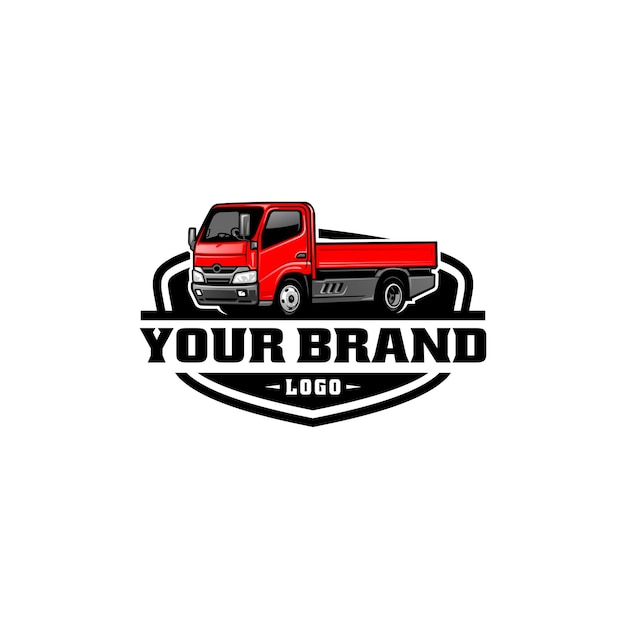 truck illustration logo vector