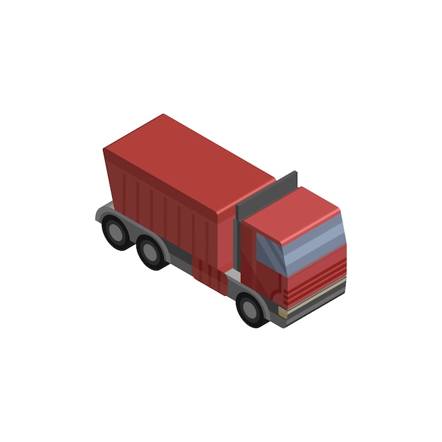 truck isometric vector icon