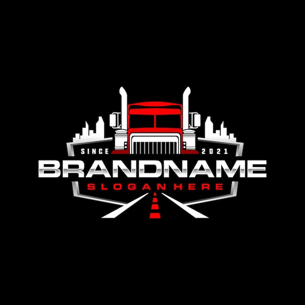 Truck logo template