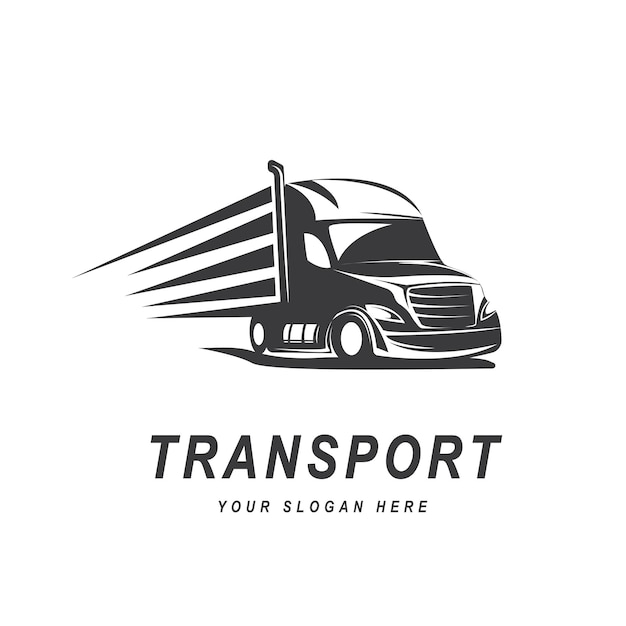 Truck Logo Vector Illustration Good For Mascot Or Logo For Freight Forwarding Industry