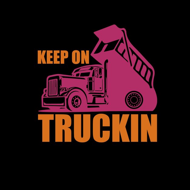 Truck T-shirt design