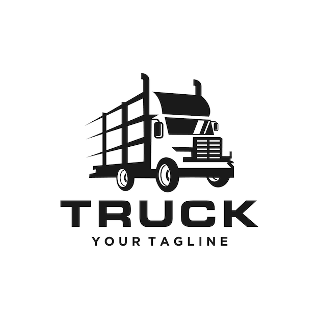 Truck Transportation Logo Stock Vector Template