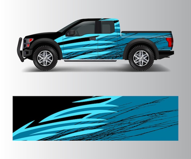 Truck And Vehicle car racing graphic for wrap and vinyl sticker