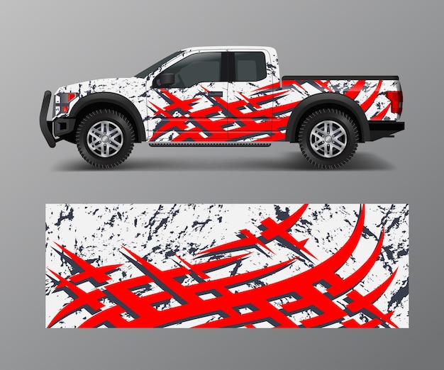 Truck And Vehicle car racing graphic for wrap and vinyl sticker