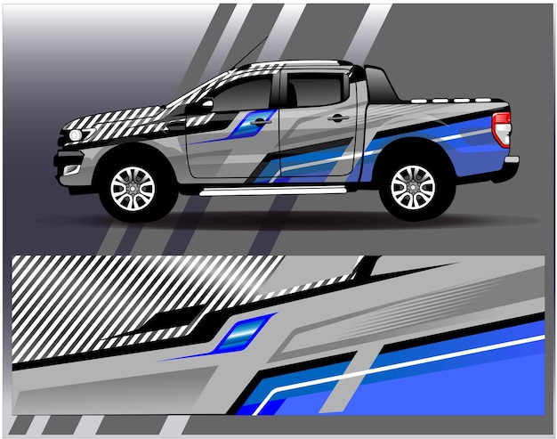 Truck wrap design. Wrap  sticker and decal design for company