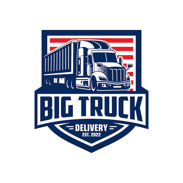 Trucking company logo template