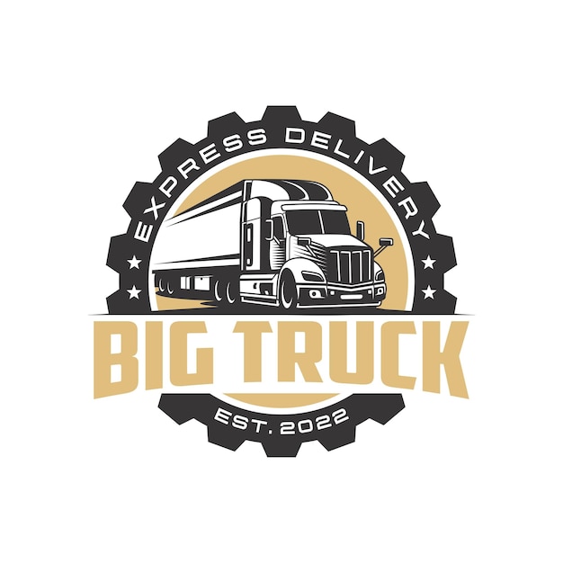 Trucking company logo template