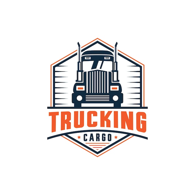 Trucking company logo template