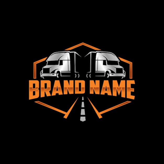 Trucking logo template