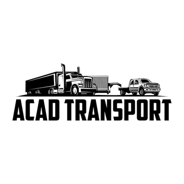 Trucking logo truck and trailer