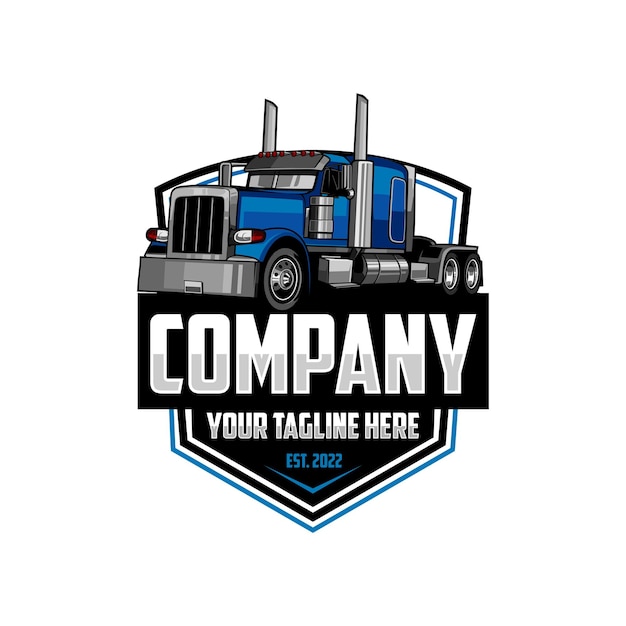 Trucking logo truck and trailer