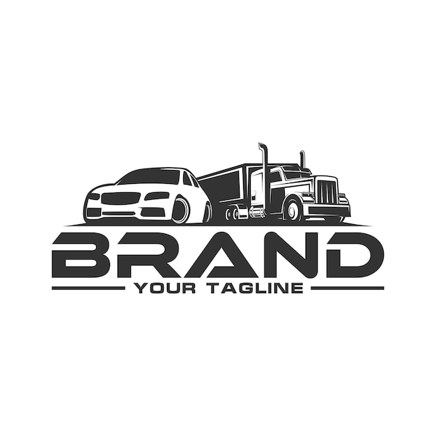 Trucking logo truck and trailer