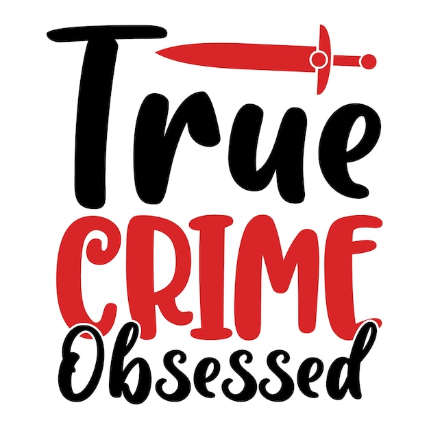 True crime svg design