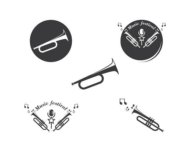 Trumpet icon vector illustration design