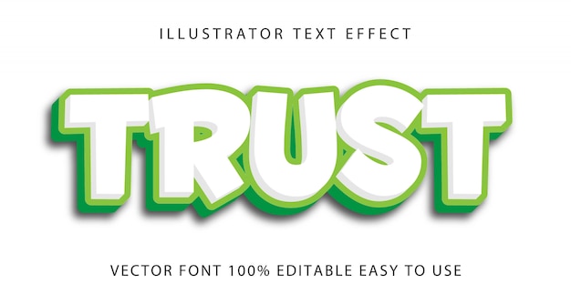 Trust   Editable Text Effect