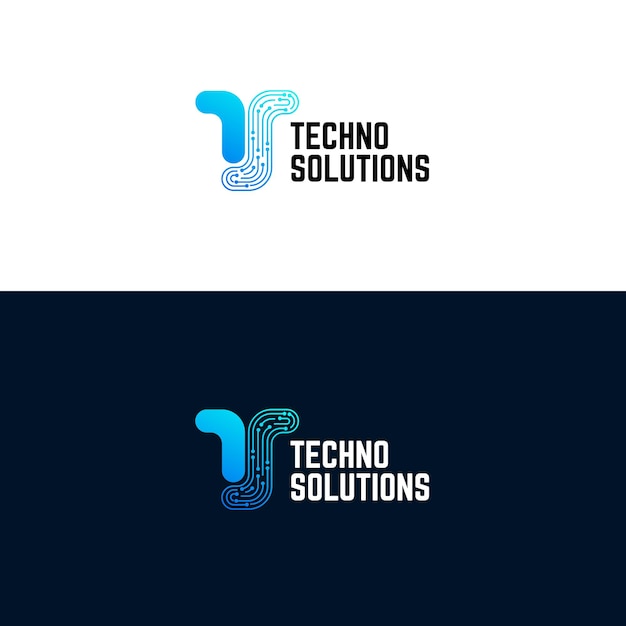 TS letters technology related vector logo design