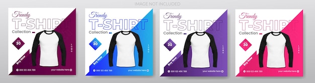 TShirt Business Social Media Post or square banner template design