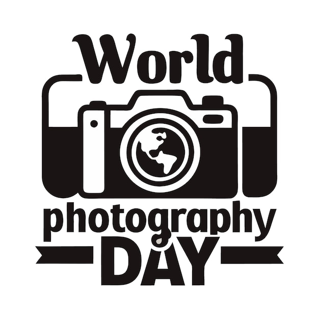 tshirt design black and white world photography day