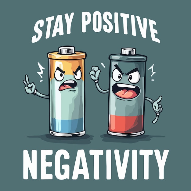 a tshirt design that says sray positive negative