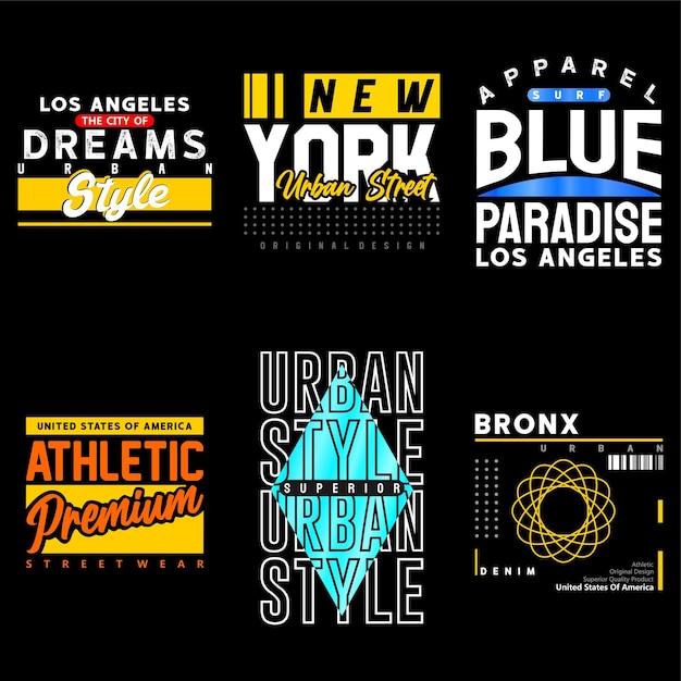 Tshirt Designs urban apparel bundles