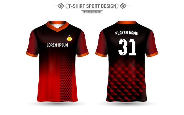 Tshirt Sport Design Mockup Abstract Template