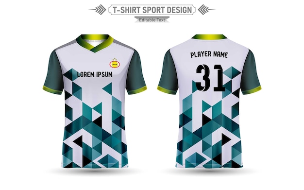 Tshirt Sport Design Mockup Abstract Template