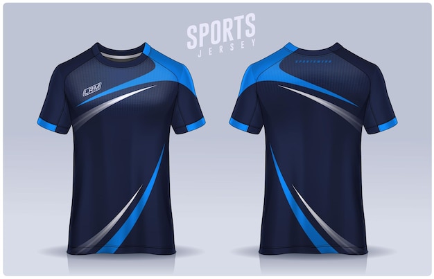 tshirt sport design template Soccer jersey mockup for football club uniform front and back view