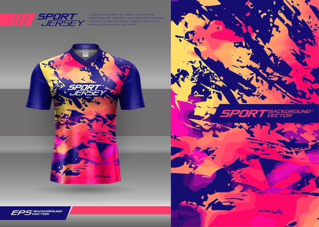 Tshirt sports abstract texture jersey design for racing soccer gaming motocross gaming cycling