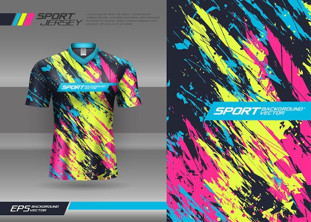 Tshirt sports abstract texture jersey design for racing, soccer, gaming, motocross, gaming, cycling