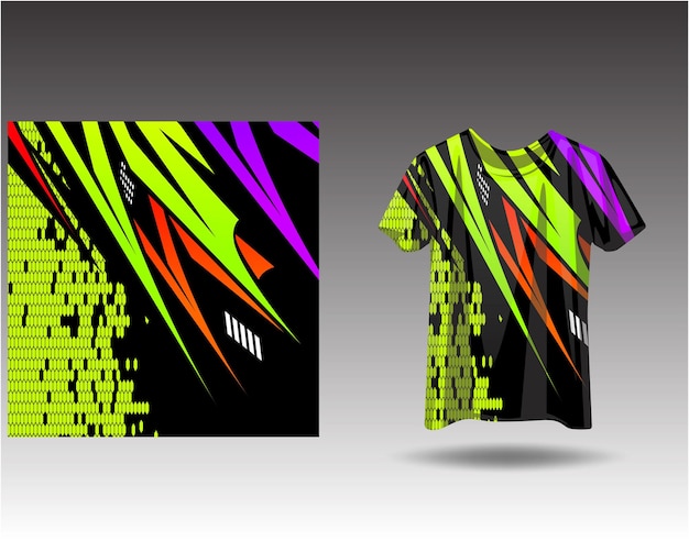 Tshirt sports design for racing, jersey, cycling, football, gaming