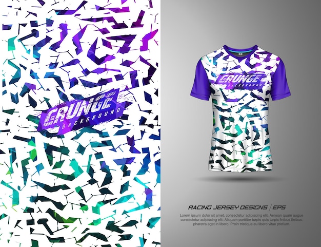 Tshirt sports grunge texture background for soccer jersey downhill cycling football gaming