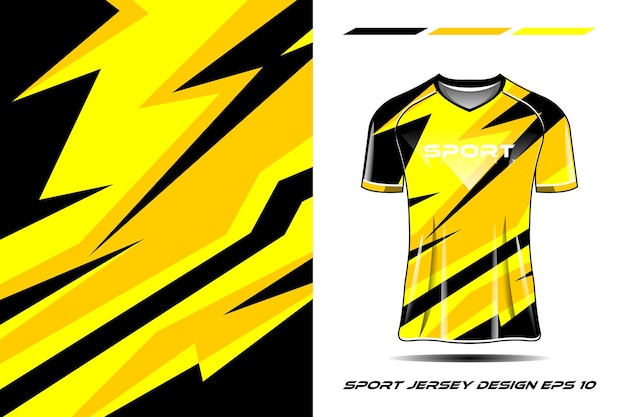 Tshirt sports yellow paint splash design for racing jersey cycling football gaming premium vector