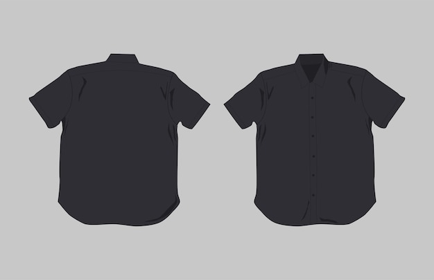 Tshirt Template Realistic Vector Front and Back Design