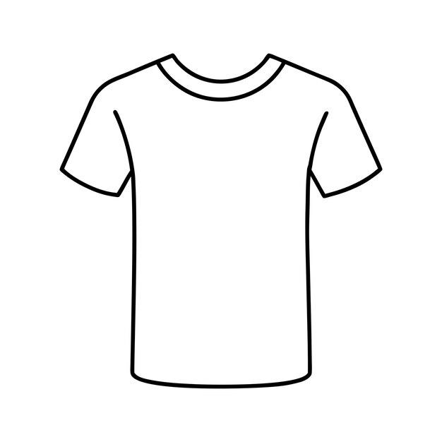 Vector tshirt vector line art logo icon for print and digital designs