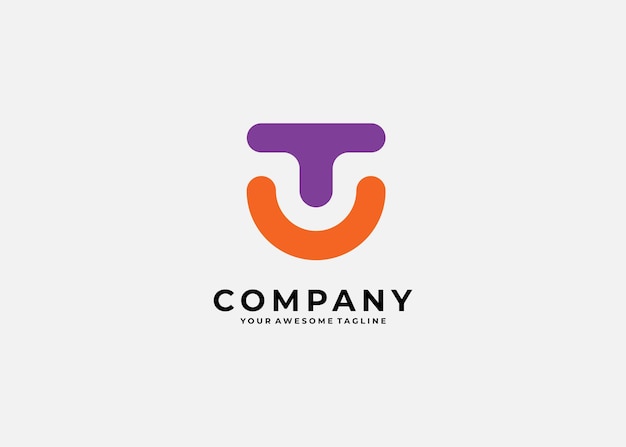 TU letter logo design on luxury background UT monogram initials letter logo concept TU icon design