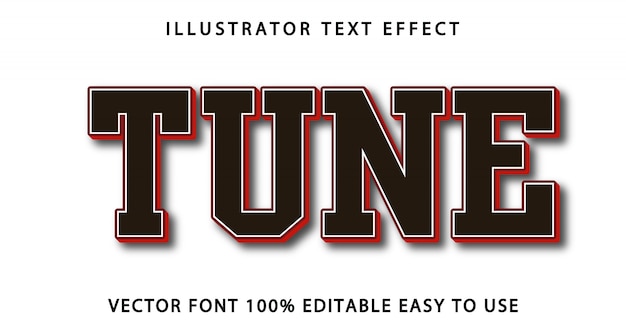 Tune Editable Text Effect