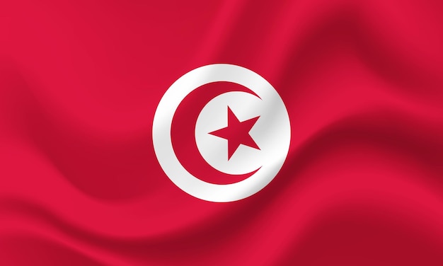 Tunisia flag Flag of Tunisia Official colors and proportion correctly Tunisia background Tunisia