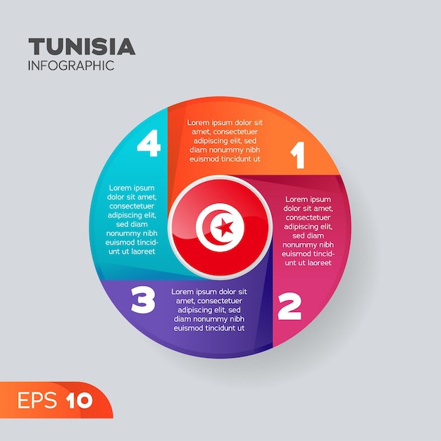 Tunisia Infographic Element