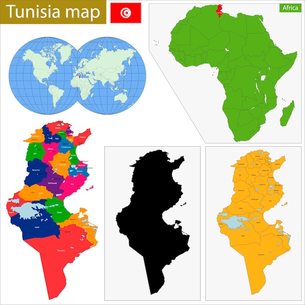 Tunisia map