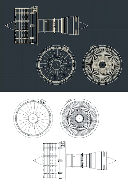 Turbofan Engines Drawings