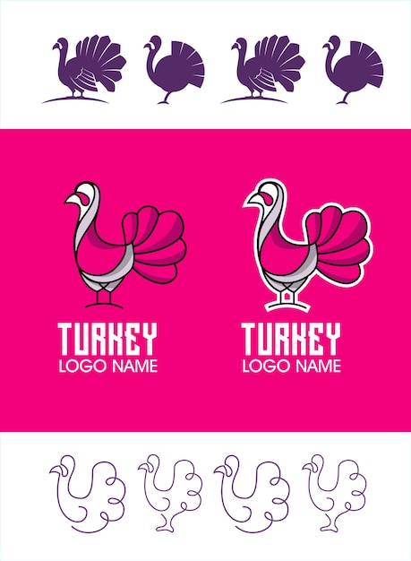 Turkey logo set