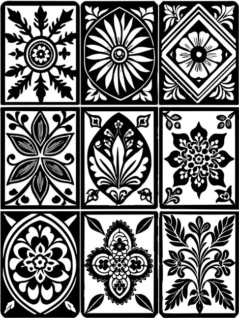 Vector turkish ceramic tiles vector graphics illustration eps source file format lossless scaling icon desi