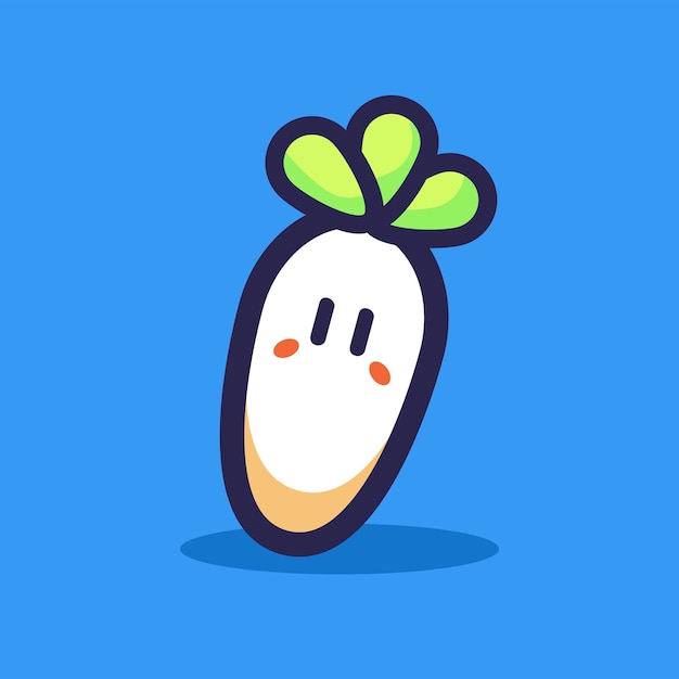 Turnip cartoon vector illustration