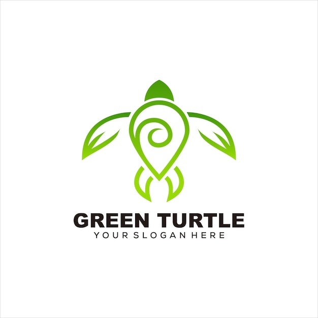 turtle colorful logo illustration vector