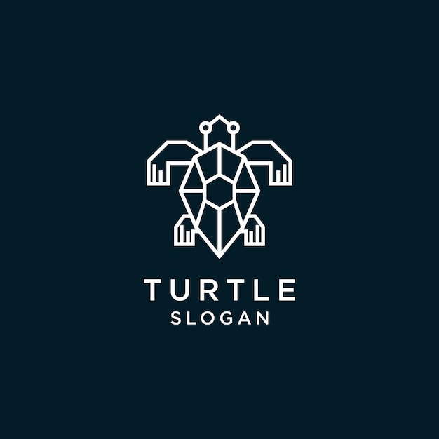 Turtle design icon logo template