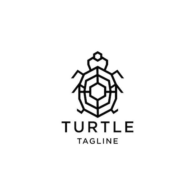 Turtle logo icon vector image