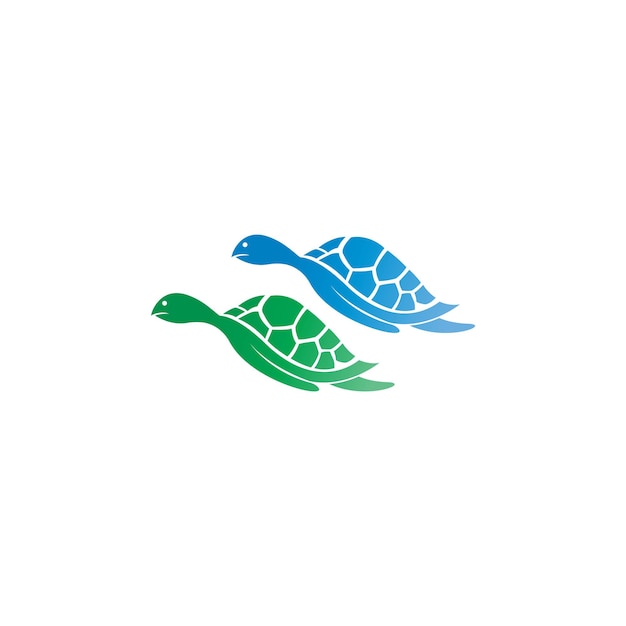 Turtle logo icon vector template illustration design vector