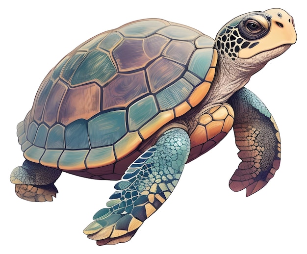 Turtle logo illustration