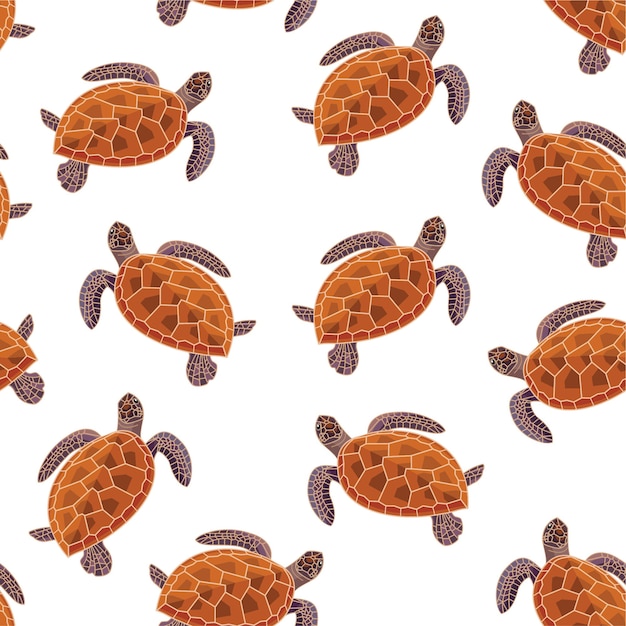 Turtle pattern.  seamless pattern.